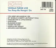CD - Vanilla Fudge - Live (You Keep Me Hangin' On)