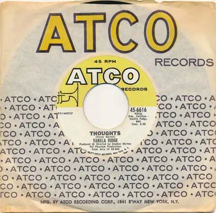 Vanilla Fudge - Thoughts / Take Me For A Little While