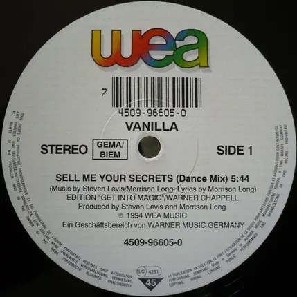 Vanilla - Sell Me Your Secrets