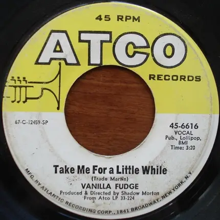 Vanilla Fudge - Thoughts / Take Me For A Little While