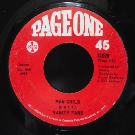 Vanity Fare - Hitchin' A Ride / Man Child