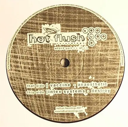 Vaccine / Intex Systems - Anaesthetic / Destroy