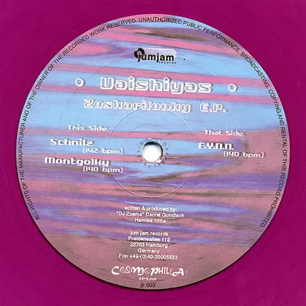 Vaishiyas - Zoskarilonky E.P.