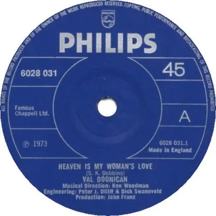 Val Doonican - Heaven Is My Woman's Love