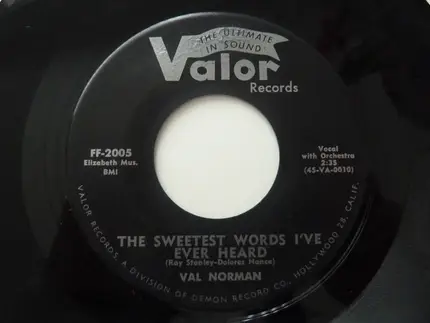 Val Norman - The Ballad Of Barbara Graham / The Sweetest Words I Have Ever Heard