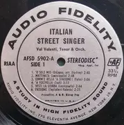 LP - Val Valenti - Italian Street Singer