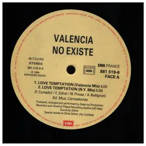 Valencia No Existe - Love Temptation