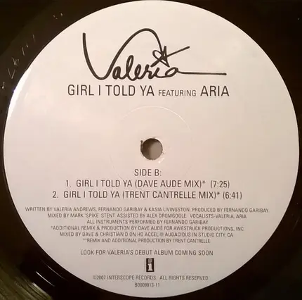 Valeria - Girl I Told Ya