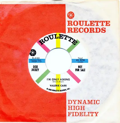 Valerie Carr - I'm Only Asking / The Way To My Heart