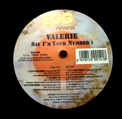 Valerie - Say I'm Your Number 1