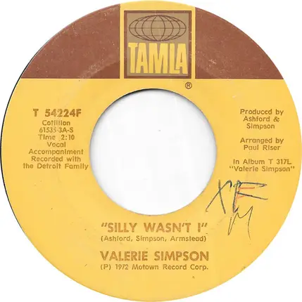 Valerie Simpson - Silly Wasn't I