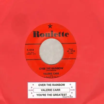 Valerie Carr - Over The Rainbow / You're The Greatest