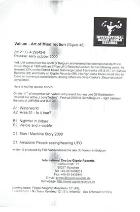 Valium - Art of Misdirection