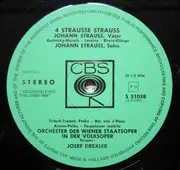 LP - Various , Orchester Der Wiener Staatsoper ,Orchester Der Wiener Staatsoper In Der Volksoper Josef D - 4 Sträusse Strauss
