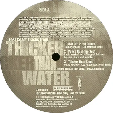Various - (East Coast Tracks From) Thicker Than Water