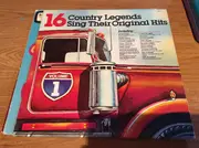 LP - Patsy Cline, Webb Pierce, Jimmy Dean a.o. - 16 Country Legends Sing Their Original Hits