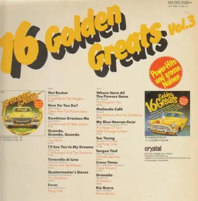 Sophia Loren & Peter Sellers / The Shadows a.o. - 16 Golden Greats Vol III