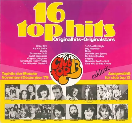 Tubeway Army, Baccara, Clout - 16 Top Hits - Tophits Der Monate November/Dezember '79
