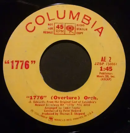 Various - 1776 (Overture) Orch.
