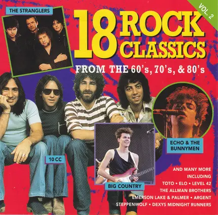 10CC, Reo Speedwagon, Elecrtic Light Orchestra - 18 Rock Classics Volume 2