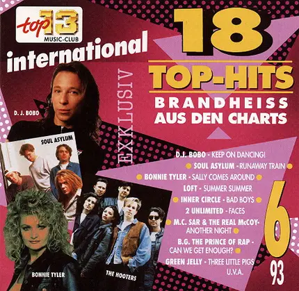 Soul Asylum, The Hooters, 2 Unlimited a.o. - 18 Top-Hits International 6/93