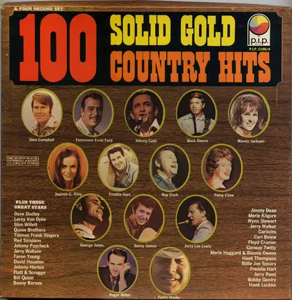Johnny Cash, George Jones, Dave Dudley - 100 Solid Gold Country Hits