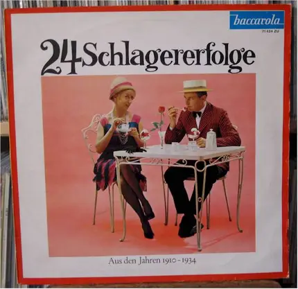Various - 24 Schlagererfolge - Aus Den Jahren 1910-1934