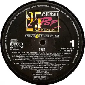 Various Artists - 25 Ans De Musique Pop Internationale - 1984