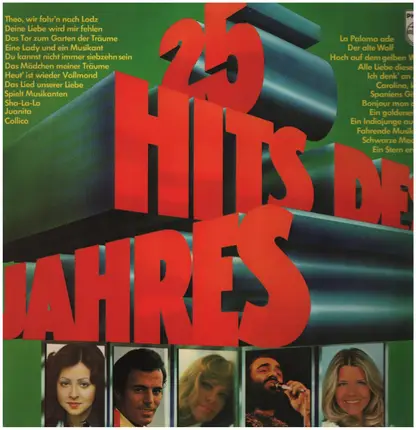 Julio Iglesia / Hildegard Knef / Rick Candy - 25 Hits des Jahres