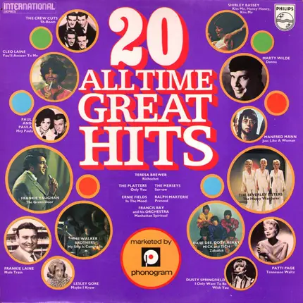 Frankie Lane, Patti Page, a.o. - 20 All Time Great Hits