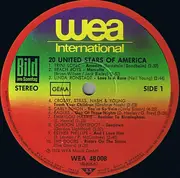 LP - Beach Boys, Eagles a.o. - 20 United Stars Of America