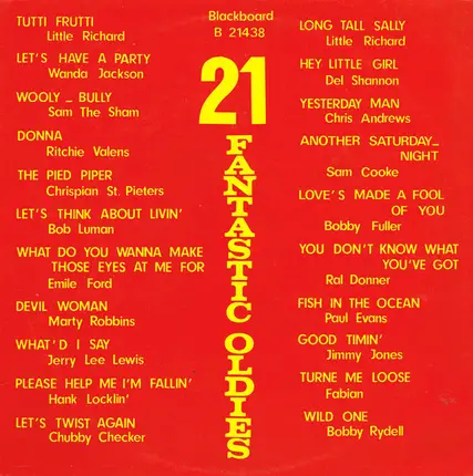 Little Richard / Wanda Jackson / Sam The Sham a.o. - 21 Fantastic Oldies