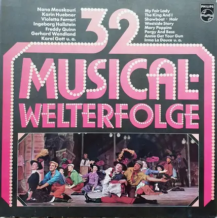 Freddy Quinn, Lore Lorentz, Orchester des "Theater des Westens", a.o. - 32 Musical Welterfolge