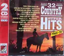 Double CD - Johnny Paycheck, La Costa Tucker a.o. - 32 Country Super Hits 1965-78
