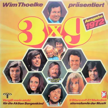 Roy Black Und Anita, Bata Illic, Max Greger... - 3x9 (9 Stars Mit 27 Melodien, Sternstunde Der Musik, Ausgabe 1972)