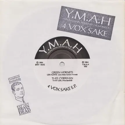 The Green Hornets, Thee Cybermen, The Perverts, Percolators - 4 Vox Sake E.P.
