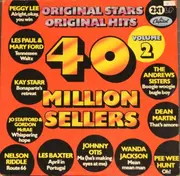 Double LP - Dean Martin, Nat King Cole, Lou Rawls a.o. - 40 Million Sellers Volume 2 - Gatefold