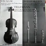 LP - Telemann, Vivaldi, Boismortier - Music Minus One Flute Or Violin - purple label