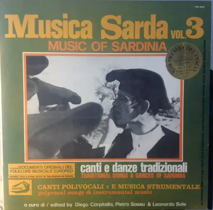 Various - Musica Sarda Vol. 3 (Music Of Sardinia) - Canti E Danze Tradizionali (Traditional Songs & Dances Of