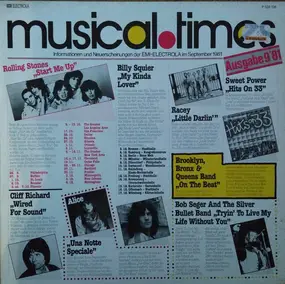 Billy Squier - Musical Times • Ausgabe 9'81