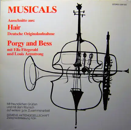 Galt McDermot, Jerome Ragni, James Rado, Ella Fitzgerald, Louis Armstrong - Musicals - Hair / Porgy And Bess