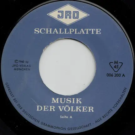 Various - Musik Der Völker