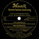 7inch Vinyl Single - Various - Musik Kennt Keine Grenzen