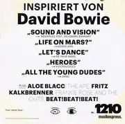 CD - Aloe Blacc / Megapuss Feat. Devendra Banhart a.o. - ME-CD Nr. 1210 - Inspiriert Von David Bowie