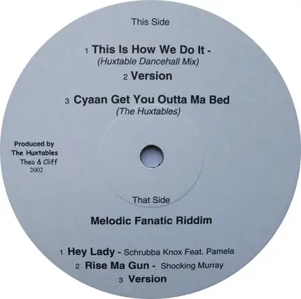 The Huxtables, Schrubba Knox, Shocking Murray - Melodic Fanatic Riddim