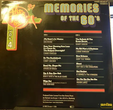 Chubby Checker, The American Breed, a.o. - Memories Of The 60's