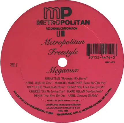 Various - Metropolitan Freestyle Megamix Vol. 1