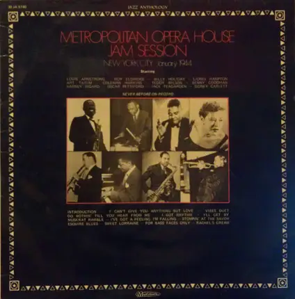 Louis Armstrong, Roy Eldridge... - Metropolitan Opera House Jam Session