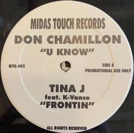 Don Chamillon, Tina J, J Kwest a. o. - Midas Touch Records