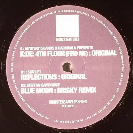 Mystery Islands & Harmaala / Starlet / a.o. - Monster Sampler Series Volume 01